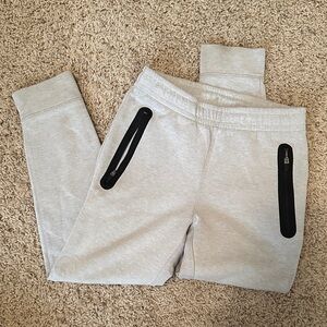 Old Navy Light Gray Boys Joggers with Black Accents
